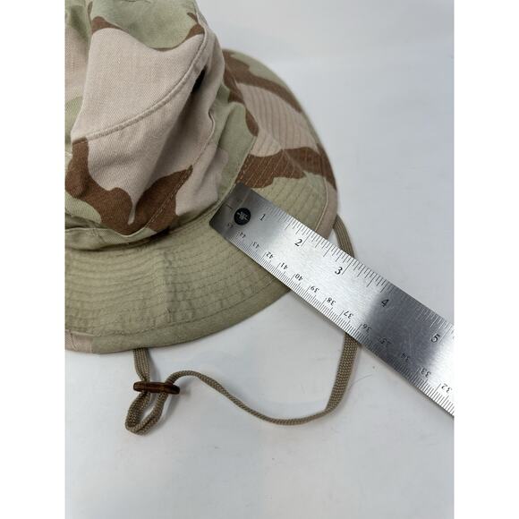Military USA Desert Camo Boonie Hat Type II Sun Hot Weather Gulf War Sz 7 #2 - Picture 2 of 6